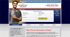 Desktop Screenshot of info.remingtoncollege.edu