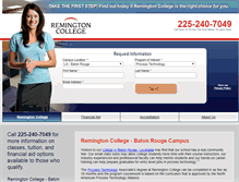 Tablet Screenshot of baton-rouge.remingtoncollege.edu