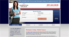 Desktop Screenshot of mobile.remingtoncollege.edu